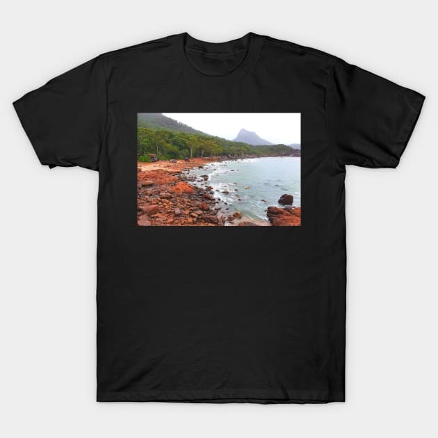 Stormy Rocky Shore T-Shirt by Felicity-K